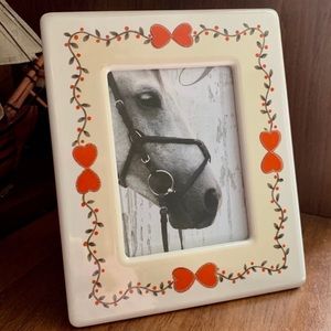 Vintage Porcelain Picture Frame Greeting Card Gift